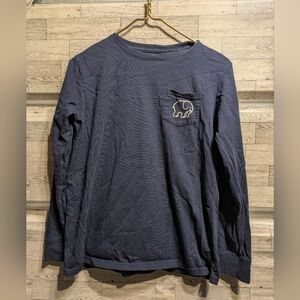Ivory Ella Dark Blue Long Sleeve Tee